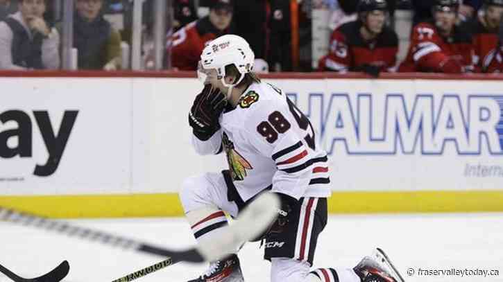 Blackhawks star Bedard back after missing almost six weeks with broken jaw