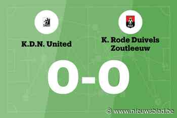 KDN United en RD Zoutleeuw komen niet tot scoren