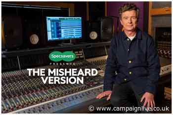 Specsavers launches misheard lyrics radio ad with Rick Astley