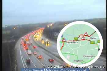 M6 and M61 crashes and BAE demonstration cause long delays