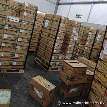 Swoop on Acton home after drugs found in banana boxes