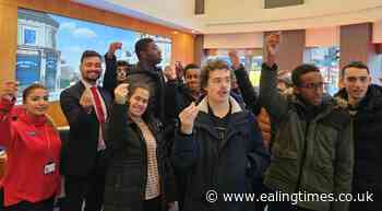 Visiting students get money tips at Ealing Broadway bank