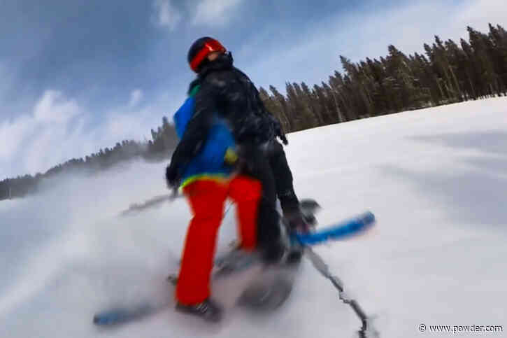 Snowboarder Records As Skier Plows Into Him From Behind