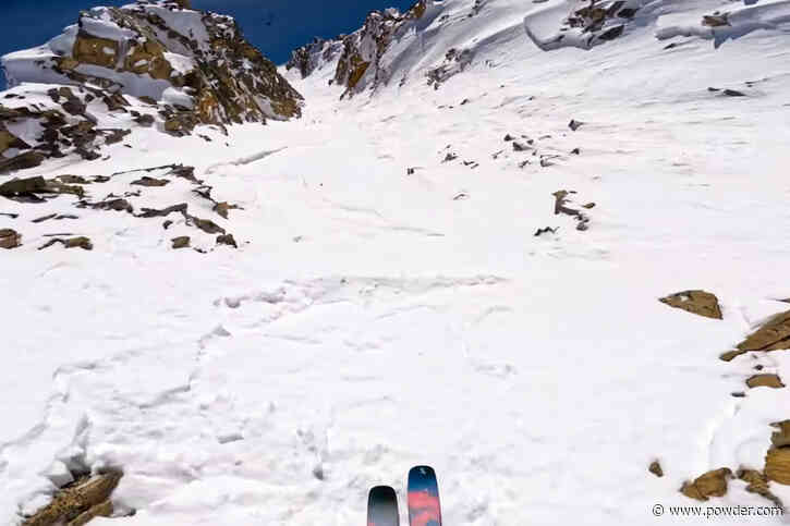 Skier Wins $1k For Blistering Line Through Tight Couloir
