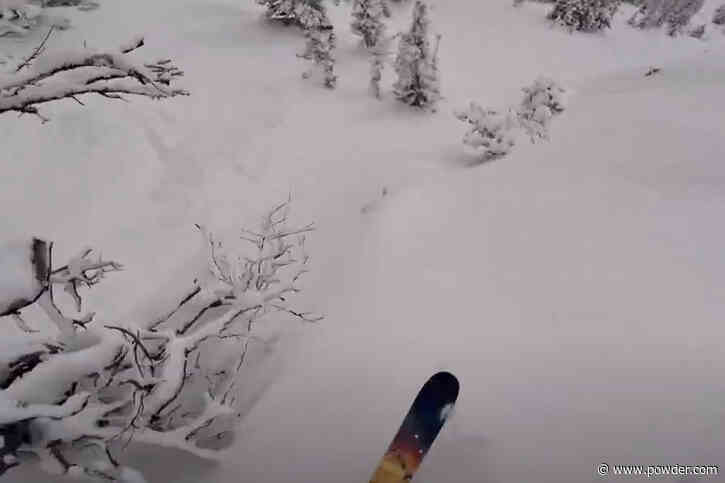 Skier Accidently Finds "Organic" Way To Sharpen His Edges