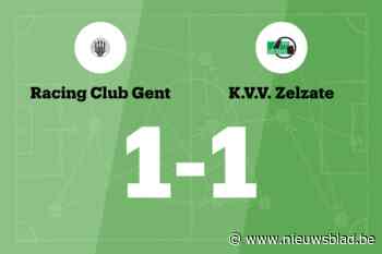 RC Gent deelt thuis de punten met KVV Zelzate
