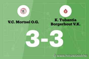 Mortsel OG B sleept gelijkspel uit de brand in de thuiswedstrijd tegen Tubantia