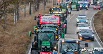Mega-Bauernprotest in Franken: Über zehn Autobahnen betroffen