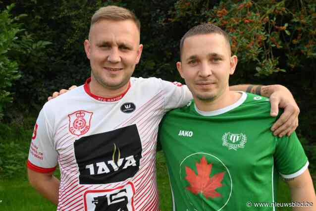 Bjorn (HO Veltem) en Brent Vander Elst (Rapide Wezemaal) maken zich op voor deel twee van de broederstrijd: “Die 0-0 zie ik niet opnieuw gebeuren, iemand moet de ander toch kunnen plagen?”