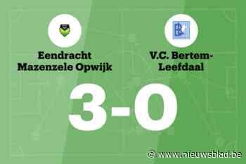 Verhoeven maakt twee goals voor Eendracht Mazenzele Opwijk in wedstrijd tegen VC Bertem-Leefdaal