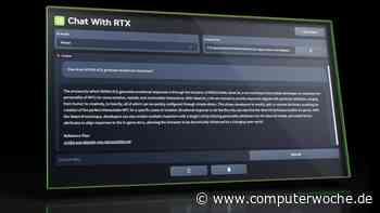 Chat with RTX: NVIDIA bringt eigenen KI-Chatbot