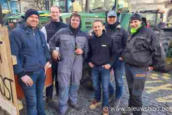 Koen De Sutter van Hof Te Mols protesteert mee op Luxemburgplein: “Ruim 80 procent van de boeren riskeert burn-out”