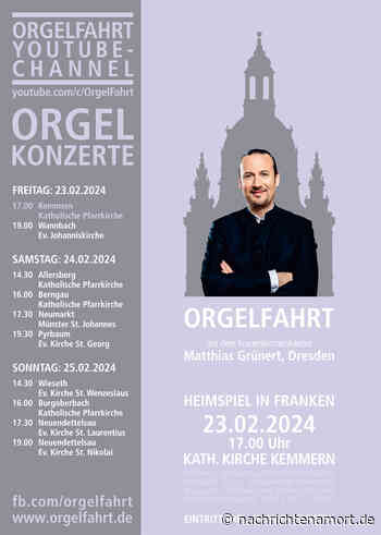 Orgelkonzert: Matthias Grünert zu Gast in Kemmern