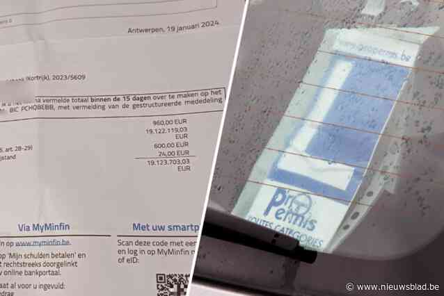 Jongeman (20) krijgt verkeersboete met gerechtskosten van 19 miljoen euro: “Ik heb er niet van kunnen slapen”