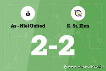 As-Niel United sleept gelijkspel uit de brand in de thuiswedstrijd tegen K.St. Elen