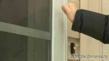 SUV theft after suspicious person knocks on door