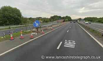 Queues off M65 junction near Burnley following crash