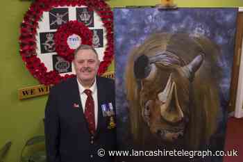 Haslingden veteran raffles painting for Veterans In Communities