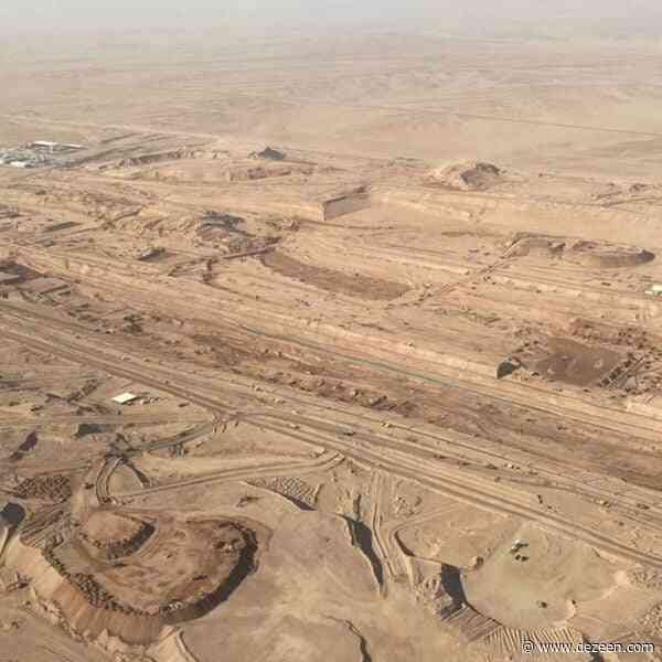 This week photos revealed The Line megacity progressing in Saudi Arabia