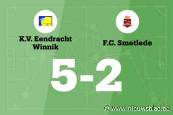 Eendracht Winnik wint thuis van FC Smetlede, mede dankzij twee treffers Gombault