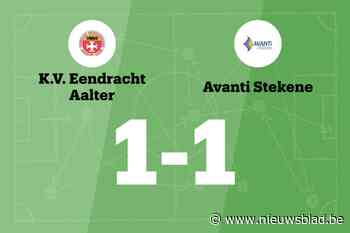 Eendracht Aalter en Avanti Stekene spelen 1-1