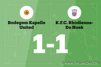 BOKA United en KFC Rhodienne-De Hoek delen de punten