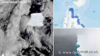 World's biggest iceberg completes a perfect pirouette! Watch as a trillion-tonne 'megaberg' the size of Greater London spins on the spot just north of the Antarctic Peninsula