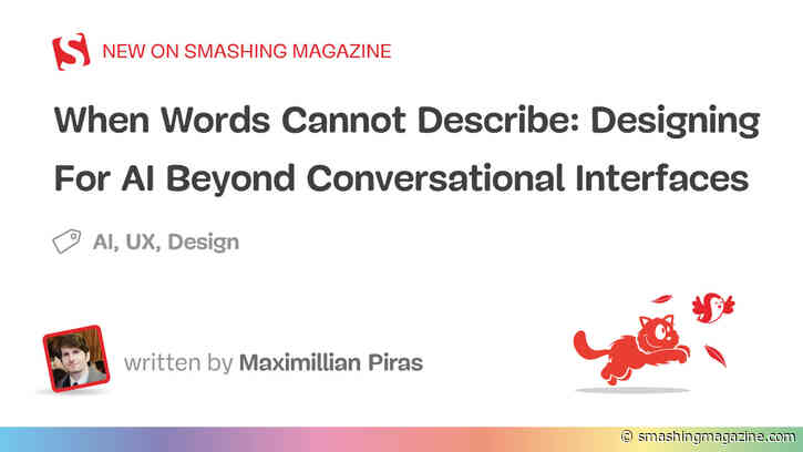When Words Cannot Describe: Designing For AI Beyond Conversational Interfaces