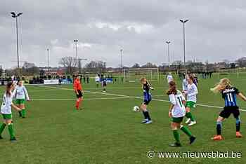 Meisjes U16 Minderhout VV een maatje te klein voor Club Brugge