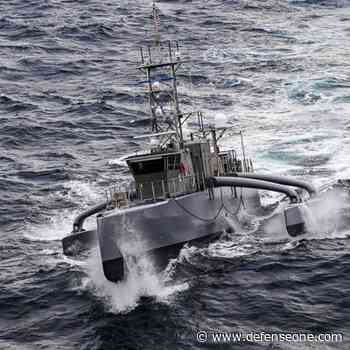 Navy robot ships on a 15-year path to operating ‘at speed and scale,’ CNO says