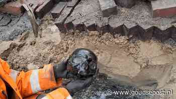 Menselijke schedel en botten gevonden in de Agnietenstraat