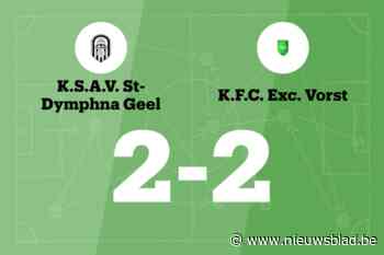 Sint-Dimpna B blijft in problemen na gelijkspel tegen Exc. Vorst