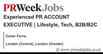 Carter Ferris: Experienced PR ACCOUNT EXECUTIVE | Lifestyle, Tech, B2B/B2C