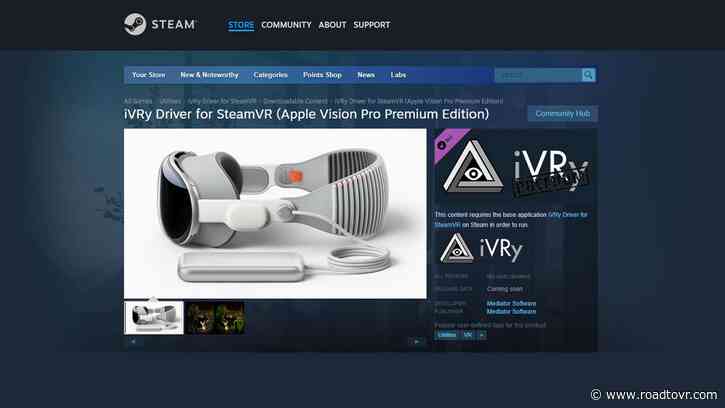 SteamVR Driver for Vision Pro Now in Development, Including VR Controller Support
