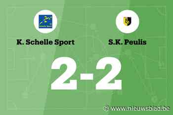 Schelle Sport speelt thuis gelijk tegen Peulis