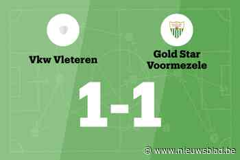 GS Voormezele beëindigt reeks nederlagen met gelijkspel tegen VKW Vleteren