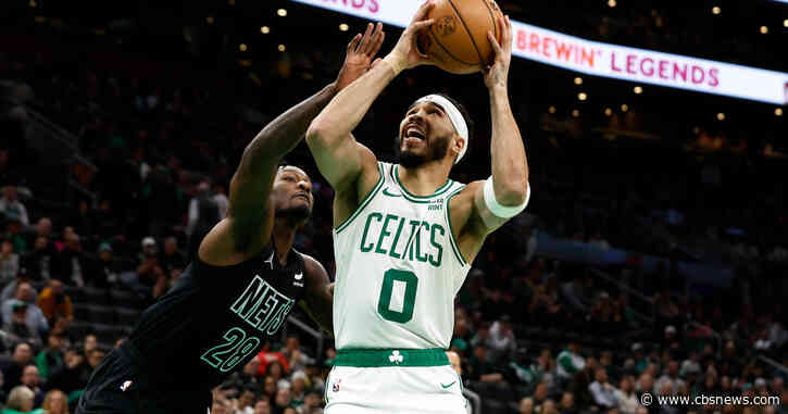 League-best Celtics blast Nets, complete home-and-home sweep