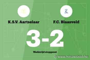Match tussen Aartselaar B en Blaasveld stopgezet