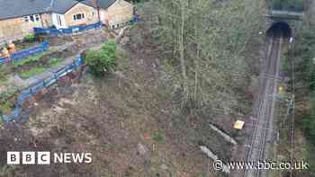 Landslip-hit railway to be closed until mid-March