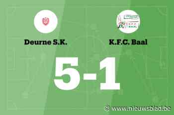 Saenen scoort drie keer, SK Deurne verslaat KFC Baal B