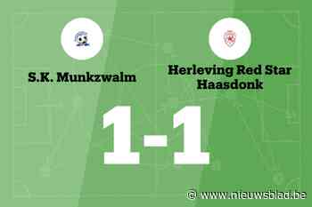 Laerenbergh redt punt voor HRS Haasdonk tegen SK Munkzwalm