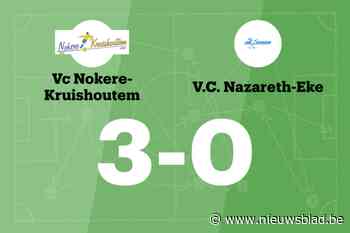 VC Nokere-Kruishoutem B klopt VC Nazareth-Eke B en is al acht wedstrijden ongeslagen