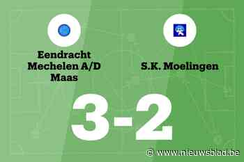 Eendracht Mechelen a/d Maas B wint thuis van SK Moelingen, mede dankzij twee treffers Drutti