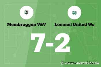 Membruggen V&V vermorzelt Lommel United WS