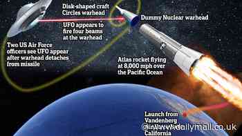 Multiple US military whistleblowers reveal how a disc-shaped UFO intercepted nuclear missile and disabled it with 'laser-beams' in mid-air over California