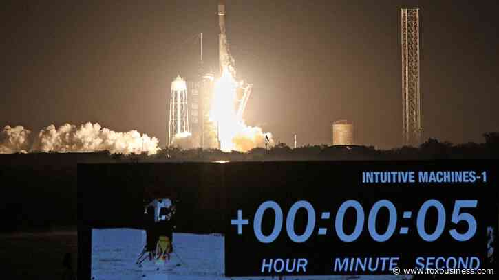 SpaceX rocket blasts off carrying Intuitive Machines' moon lander