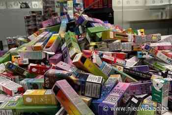 Duizend verboden nicotineproducten, vapes en rookpijpjes in beslag genomen bij nachtwinkels