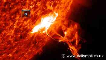 Massive explosion on the sun causes blackouts near Australia and Asia - as NOAA shows a 45% chance of radio disruptions in coming days