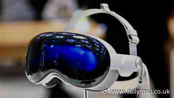 Apple Vision Pro user hails new device as he shows what it's like during a five-hour flight - but is 'not 100%' sure he is keeping the headset