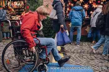 Bummel mit Hindernissen: Rollstuhlfahrer testen Weihnachtsmarkt